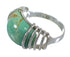 Turquoise And Sterling Silver Ring Size 6 RX80930